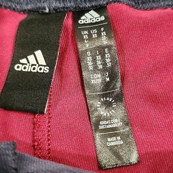 Adidas Women's Leggings XS Long High Rise Colorblock Activewear Sporty - Picture 4 of 9